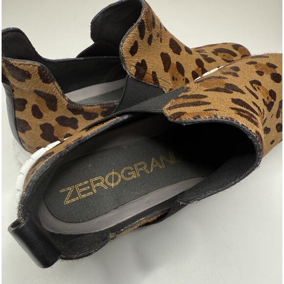 Cole Haan ZeroGrand Bootie Womens 8B Ocelot HairCalf Print Pull On Sneaker - Picture 9 of 10